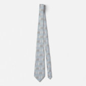 Cravate Dollars de Sable Mariage Gris-Bleu (Devant)