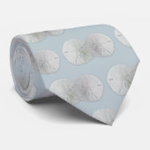 Cravate Dollars de Sable Mariage Gris-Bleu (Roulé)