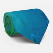 Cravate d'Ombre de vert bleu (Roulé)