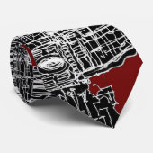 Cravate Dôme de Florence de vin rouge (Roulé)