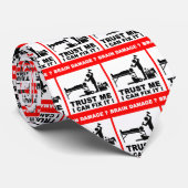 Cravate Dommage au cerveau ? Faites-moi confiance, je peux (Roulé)