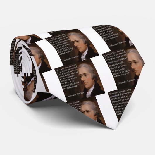 Cravate Don Alexander Hamilton "Enemy Leader" (Roulé)