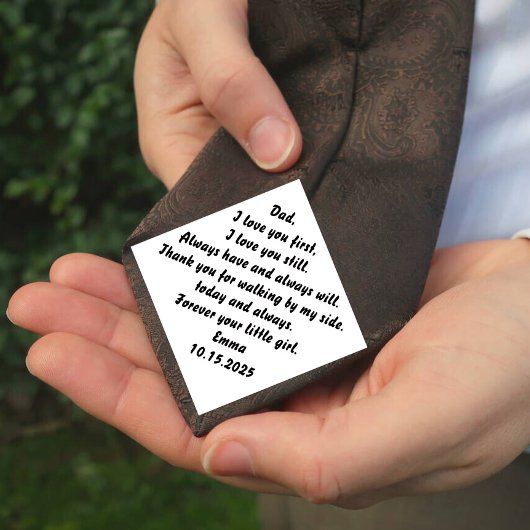 Cravate Don du père de la mariée de la mariée