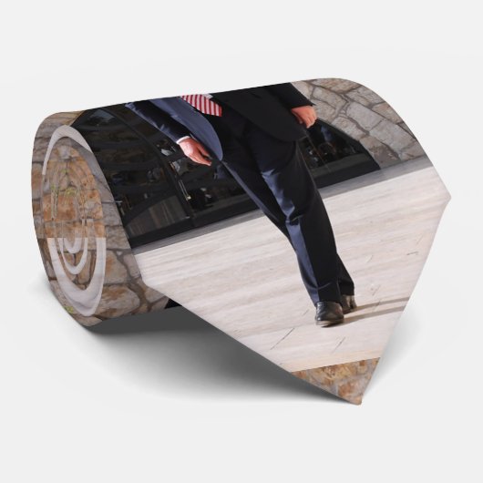 Cravate Donald Trump Au Mur Occidental D'Israël (Roulé)