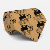 Cravate Donc vous n'aimez pas mon être un Biker DILLIGAF (Roulé)