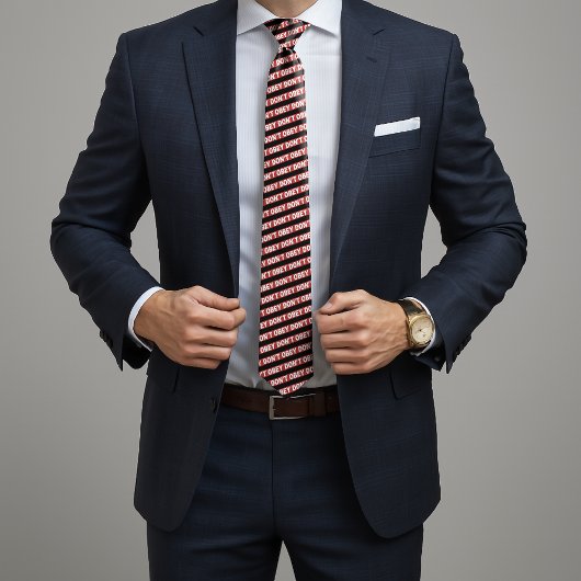 Cravate Don't Obey Portland Frog Protest