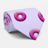 Cravate Donut rose - colorés 1 (Roulé)