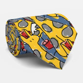 Cravate Doodle Giraffe Angel personnalisable (Roulé)