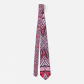 Cravate Doodle gris rose noir Art Aquarelle Abstraite (Dos)