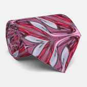 Cravate Doodle gris rose noir Art Aquarelle Abstraite (Roulé)