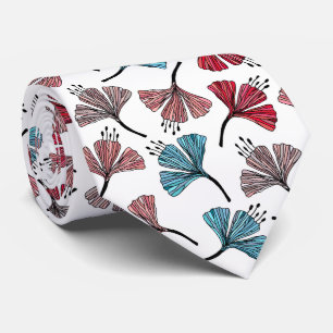 Cravate Doodle multicolore beau motif floral
