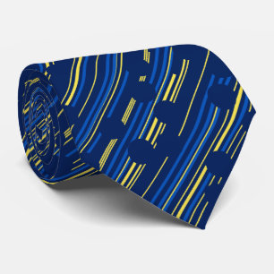 Cravate Dot Racer Polka Dot Striped Navy Two-sided