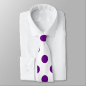 Cravate DOTS - DARK PURPLE (un point de polka) ~ (Attaché)