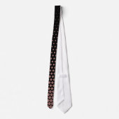 Cravate Dots de châtaignier Techno Noir moderne (Dos)