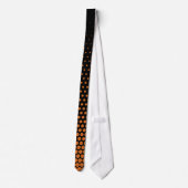 Cravate Dots Techno orange Noir moderne (Dos)