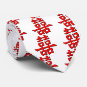 Cravate Double bonheur chinois (Roulé)