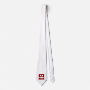 Cravate Double Bonheur Mariage chinois Oriental Zen Cravat
