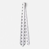 Cravate Double demi-ton Abstrait Zigzag Chevron (Devant)