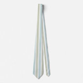 Cravate Double Rayure Seafoam & Bleu (Devant)