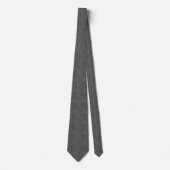 Cravate Double rayures | Gris foncé (Devant)