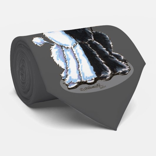 Cravate Double standard gris (Roulé)