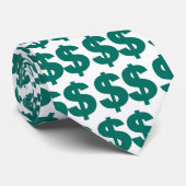 Cravate Double symbole dollar (Roulé)
