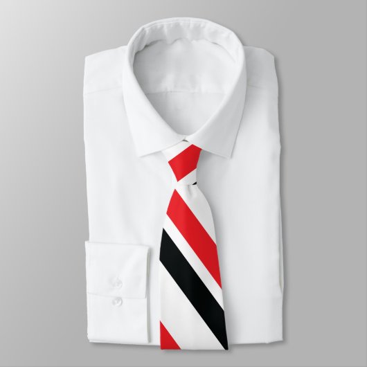 Cravate Double triage rouge et noir (Attaché)
