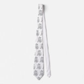 Cravate Double vision masculine Hockey Grey (Devant)