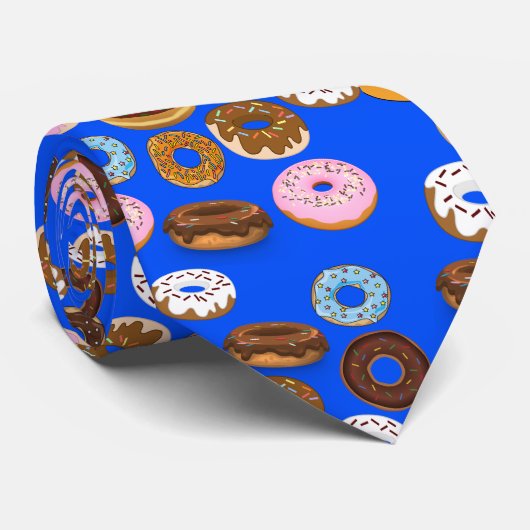 Cravate Doughnut Neck Tie Blue (Roulé)