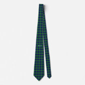 Cravate Douglas Tartan officiel avec monogramme / initiale (Devant)