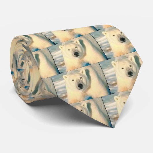 cravate d'ours blanc (Roulé)