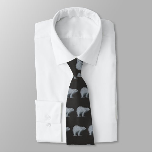 Cravate d'ours blanc (Attaché)