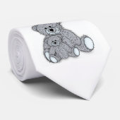 cravate d'ours de nounours à la carte de fête des (Roulé)