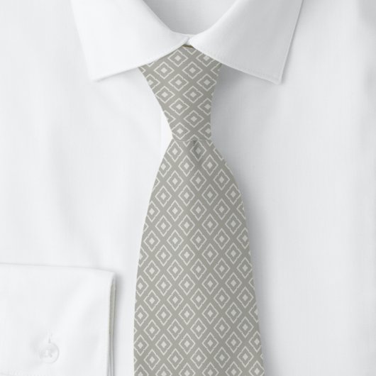 Cravate Dove Gray Diamant Encoche