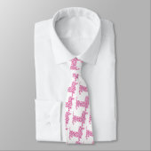 Cravate Doxies du coeur rose (Attaché)