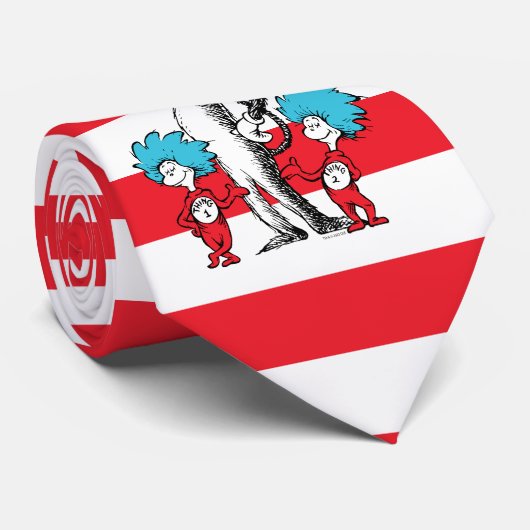 Cravate Dr Seuss | Chat dans le Casquette, Chose un & Chos (Roulé)