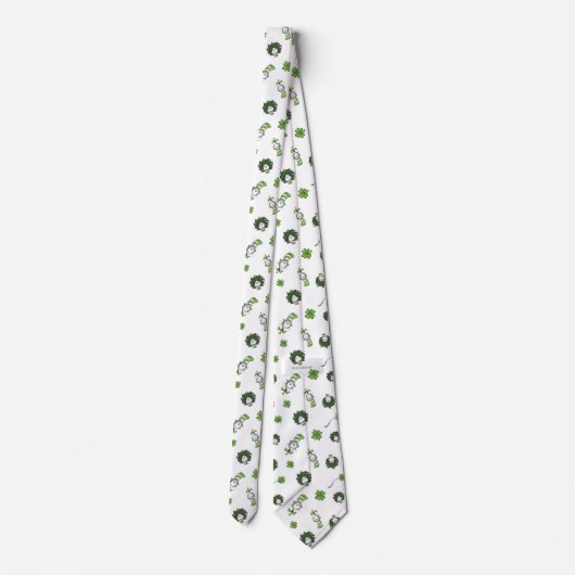 Cravate Dr Seuss | Chat dans le Motif Casquette Clover (Dos)