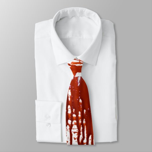 Cravate Dracula sanglant vampire horreur mens necktie - cr (Attaché)