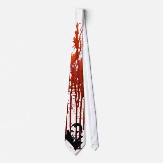 Cravate Dracula sanglant vampire horreur mens necktie - cr (Devant)