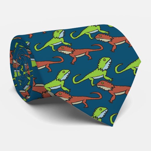 Cravate Dragon à tête (Roulé)