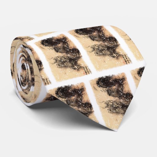 Cravate Dragon chinois (Roulé)