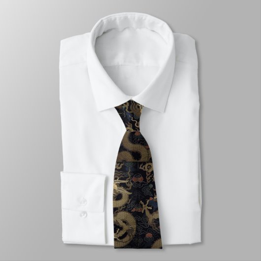 Cravate Dragon chinois (Attaché)