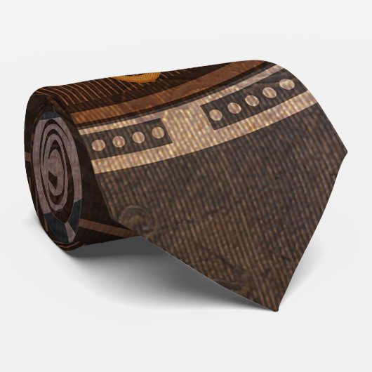 Cravate Dragon chinois d'or (Roulé)