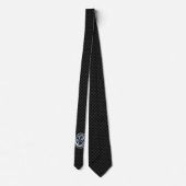Cravate Dragon Chrome sur impression fibre de carbone (Dos)