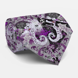 Cravate Dragon Damassé Demisexuel - Couleurs du Drapeau de
