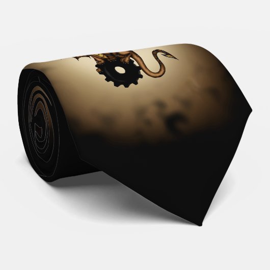 cravate Dragon de Steampunk (Roulé)