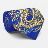 Cravate Dragon d'or incorporé (Roulé)