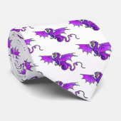 Cravate Dragon pourpre (Roulé)