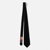 Cravate Dragon rouge chinois (Dos)