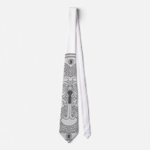 Cravate Dragon Stylisé sur mesure avec monogramme